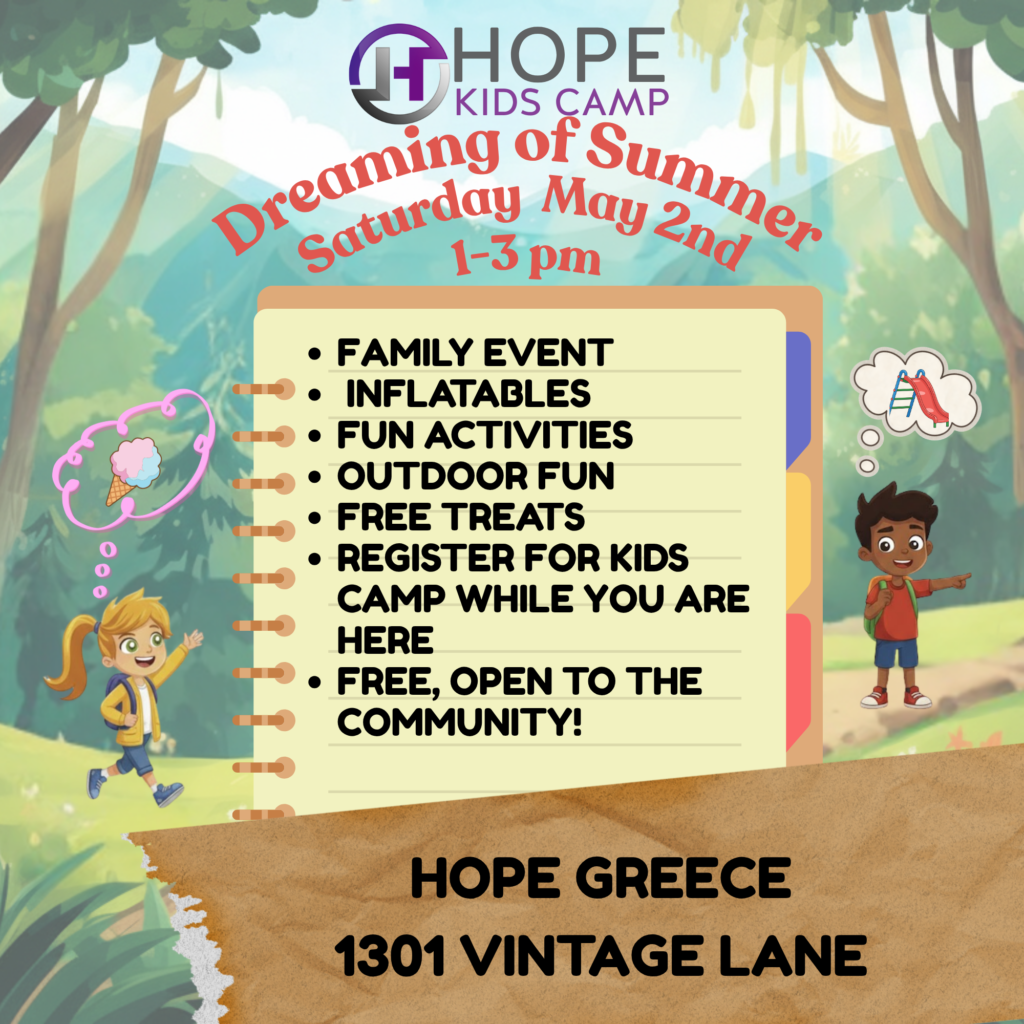 Dreaming of summer A Hope Kids Camp Event
